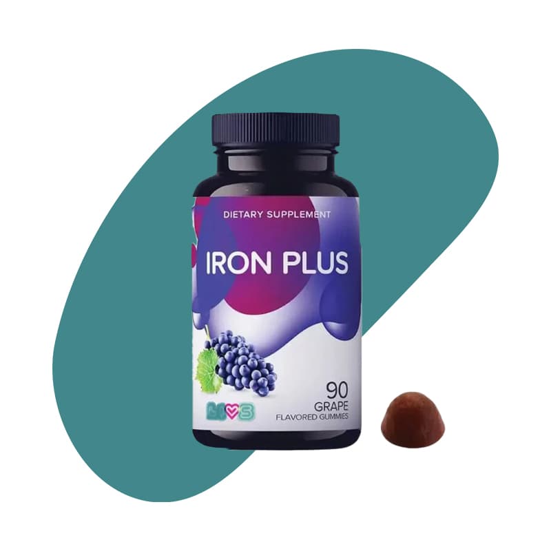 Iron Plus Grape Gummies